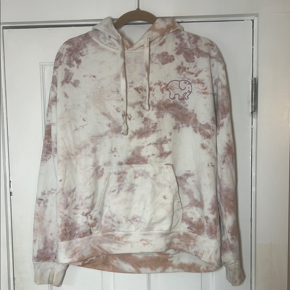 Ivory Ella tie-dye hooded sweatshirt